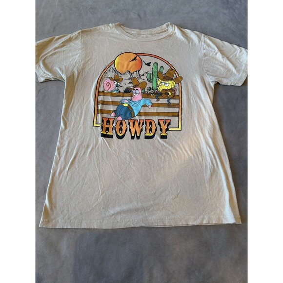 Nickelodeon Spongbob and Patrick Howdy 2023 T-Shirt Medium - Picture 1 of 4